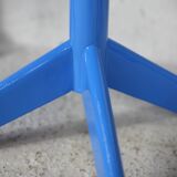 3 chairs "space Age", resin and steel, France, circa 1970.