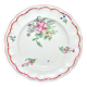 Assiette fleurie ancienne décor réverbère vieux Strasbourg en faïence KG Lunéville