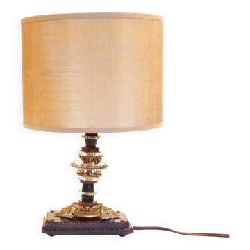 Brass and glass lamp