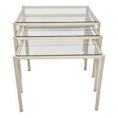 Tables d'appoint – mini ensemble – tables gigognes – italiennes – années 1970