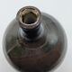wide ceramic vase with fine brown collar - H: 23cm