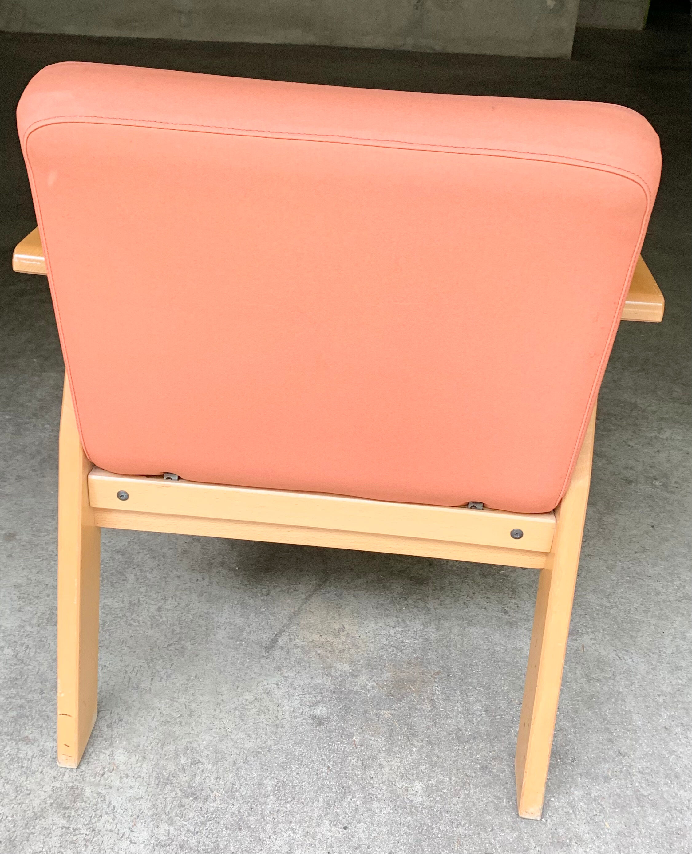 Light wood armchair