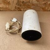 Antique vintage polished stone cylinder lamp