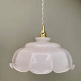 Vintage lamp lamp in white opaline
