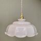 Vintage lamp lamp in white opaline