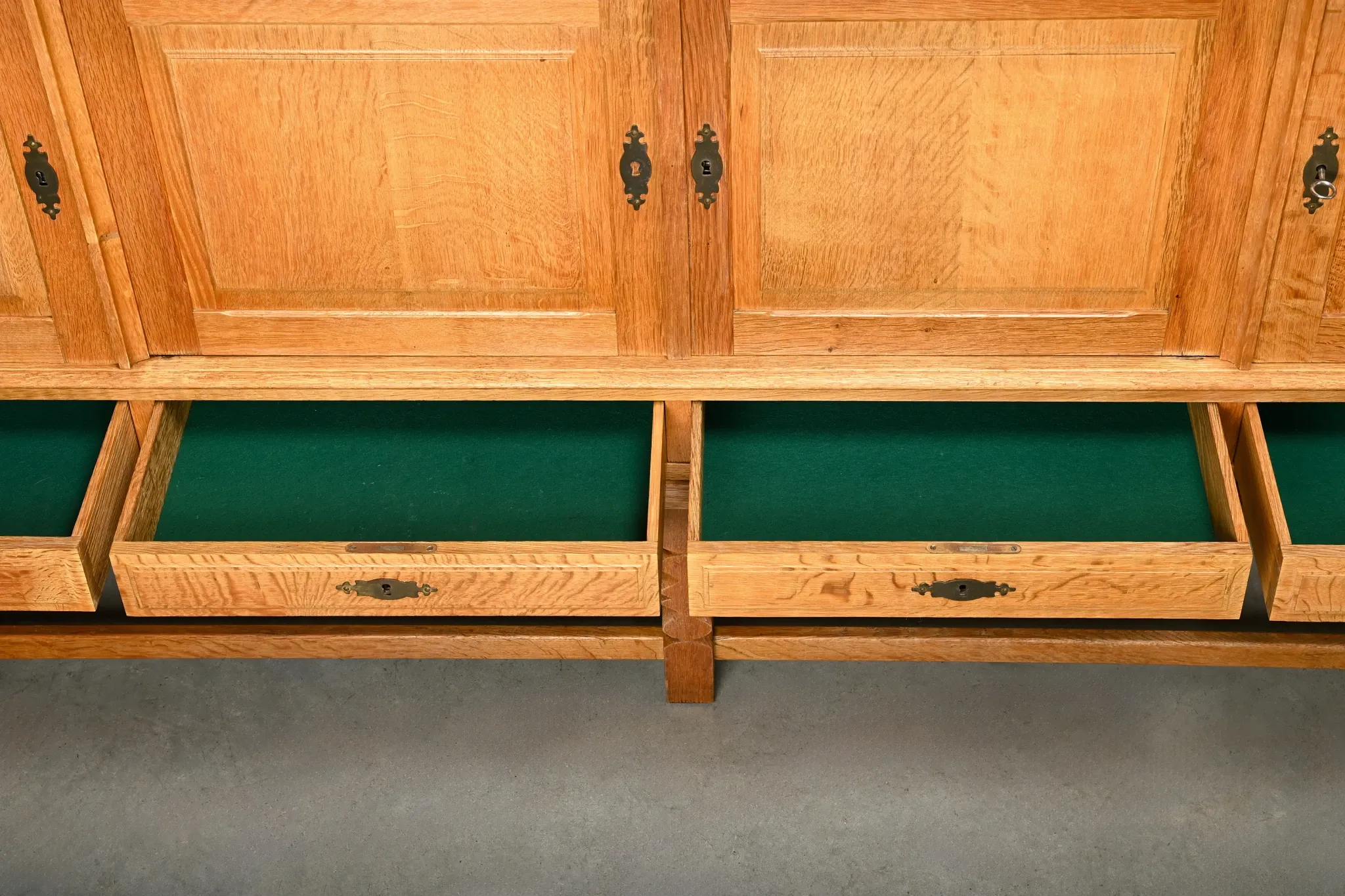 Henning Kjærnulf Mid-Century Brutalist large Sideboard in Oak, 1960s