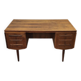 Rosewood mid century double sided desk by J Svenstrup, Denmark 1960s