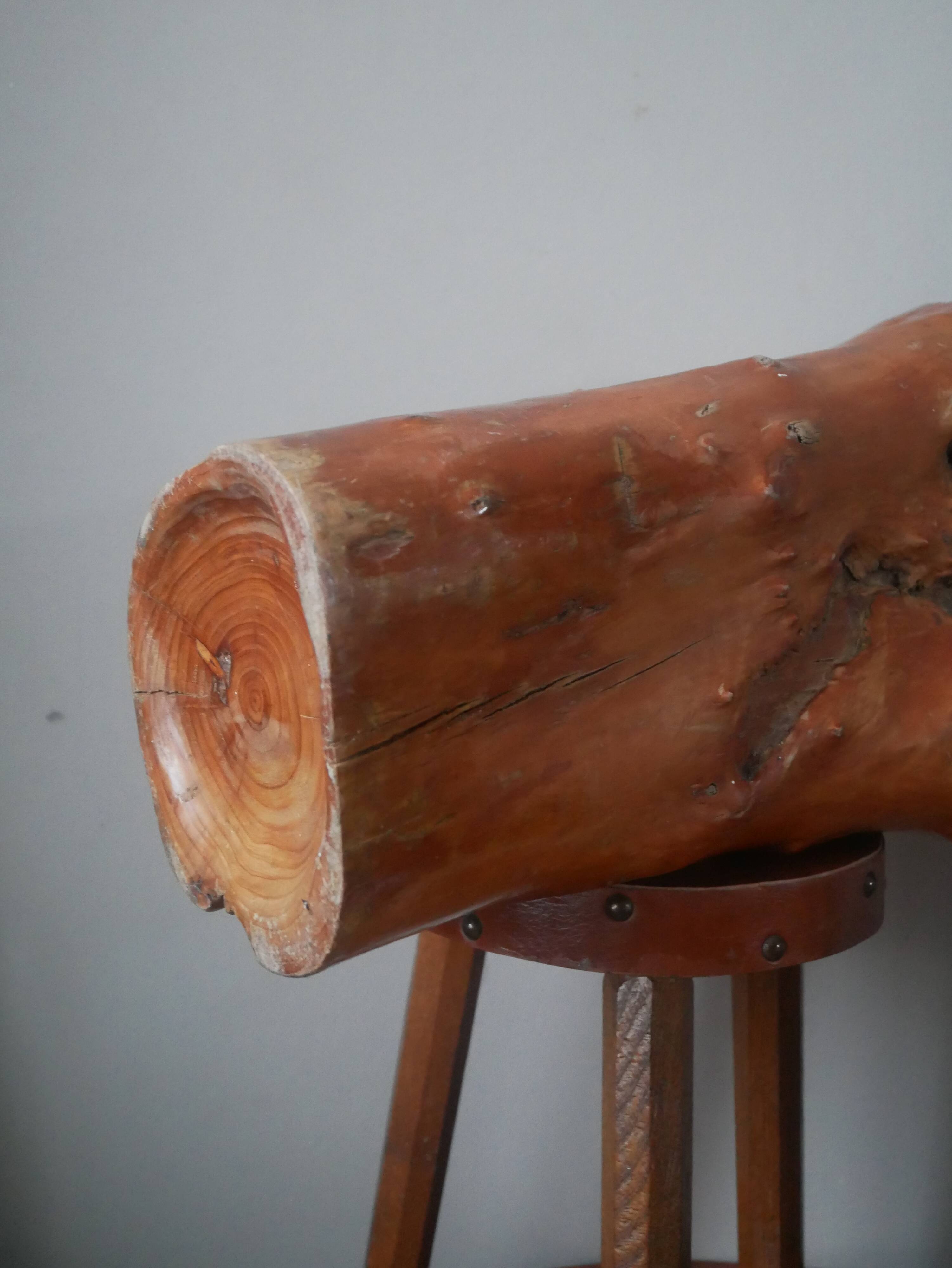 Large contemporary design handcrafted wooden vase