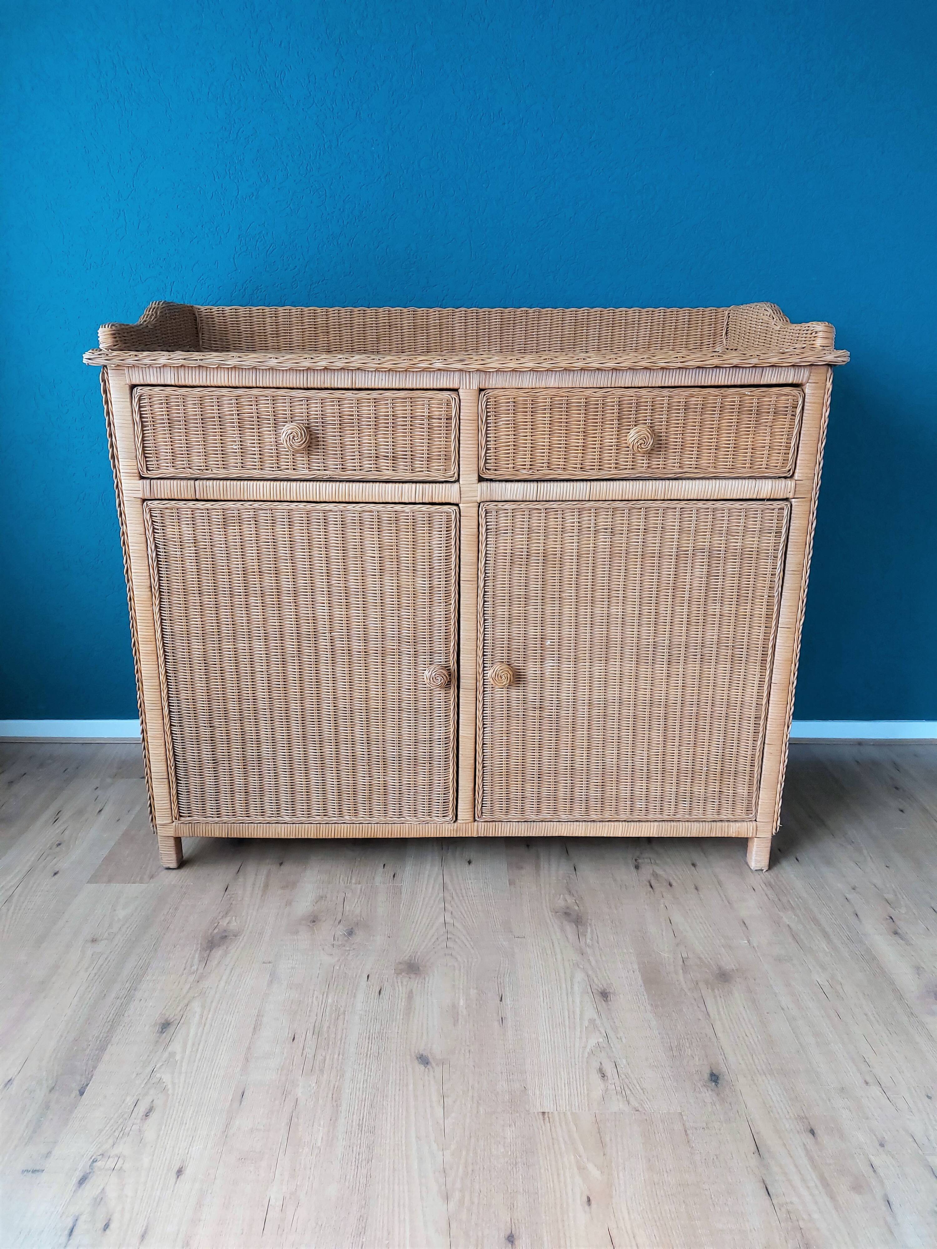 Rattan Commode 1970's
