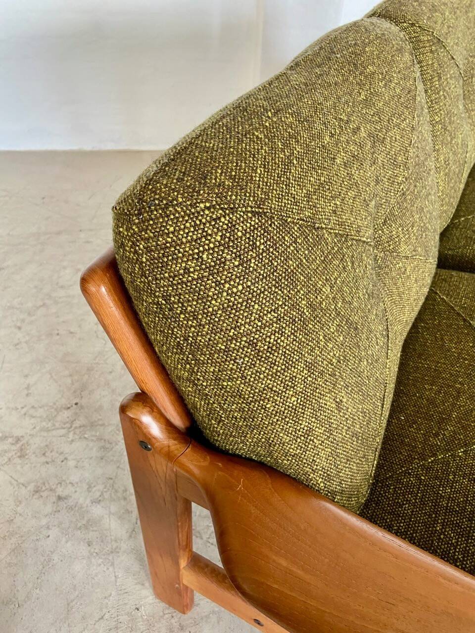 Canapé 2 personnes vintage rétro danois du milieu du siècle par Arne Wahl Iversen 1970