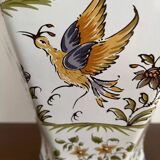 Moustiers earthenware vase, 40 cm