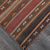 Red & Brown Vintage Kilim Rug 152x233Cm SK 241325