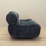 Canapé en velours bleu marine, design italien, années 1970, fabrication : Italie