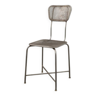 Vintage perforated metal chairs