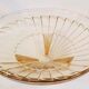 Art deco trinket bowl  thick glass