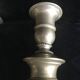 Pair of candlesticks, art nouveau, golden bronze