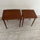 2 tables gigognes en bois pied moulé