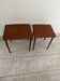 2 tables gigognes en bois pied moulé