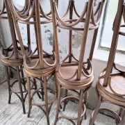 Set of 8 bistro-style bar stools Baumann.