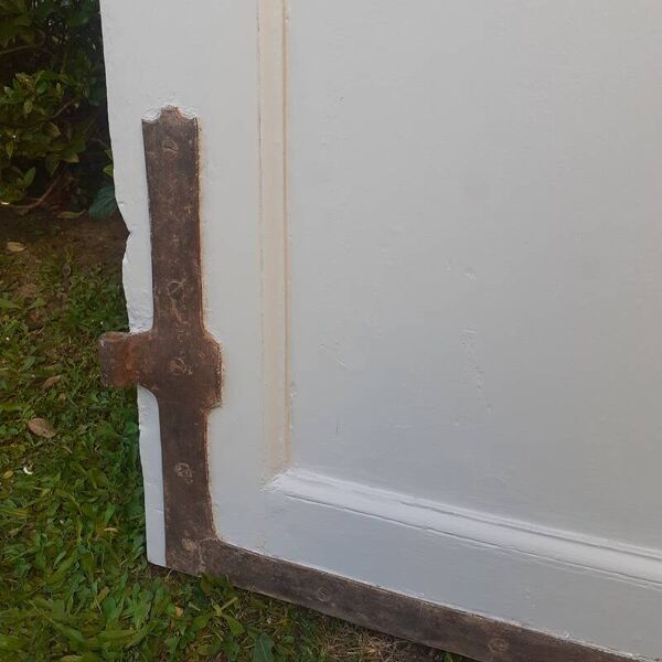 Porte d’entrée ancienne chêne vitrée H209xL116cm XVIII° serrure multi point
