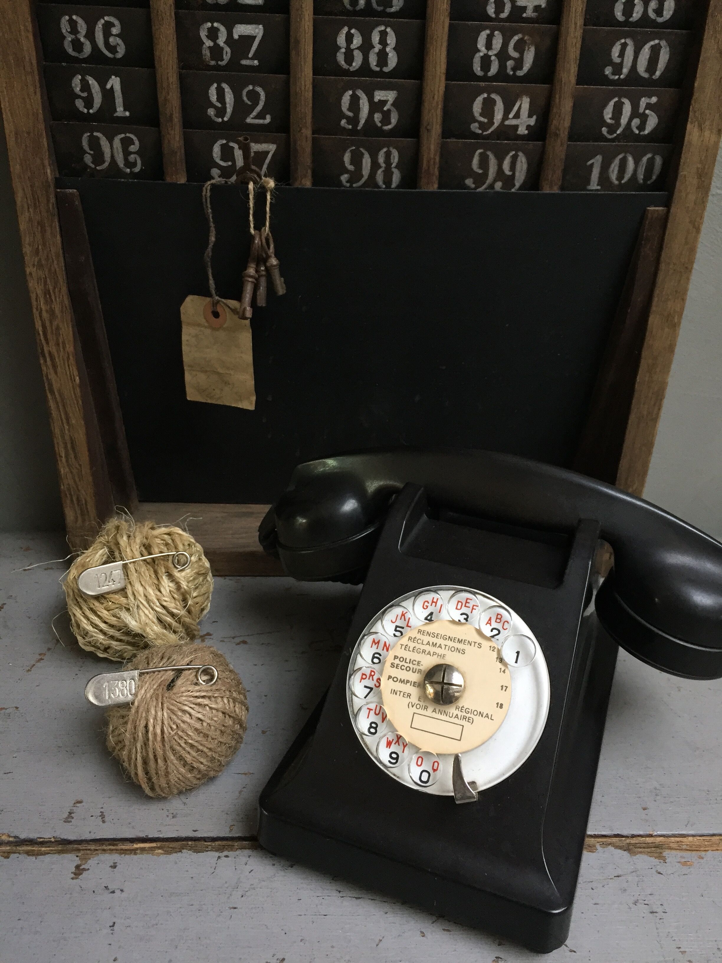Old bakelite phone