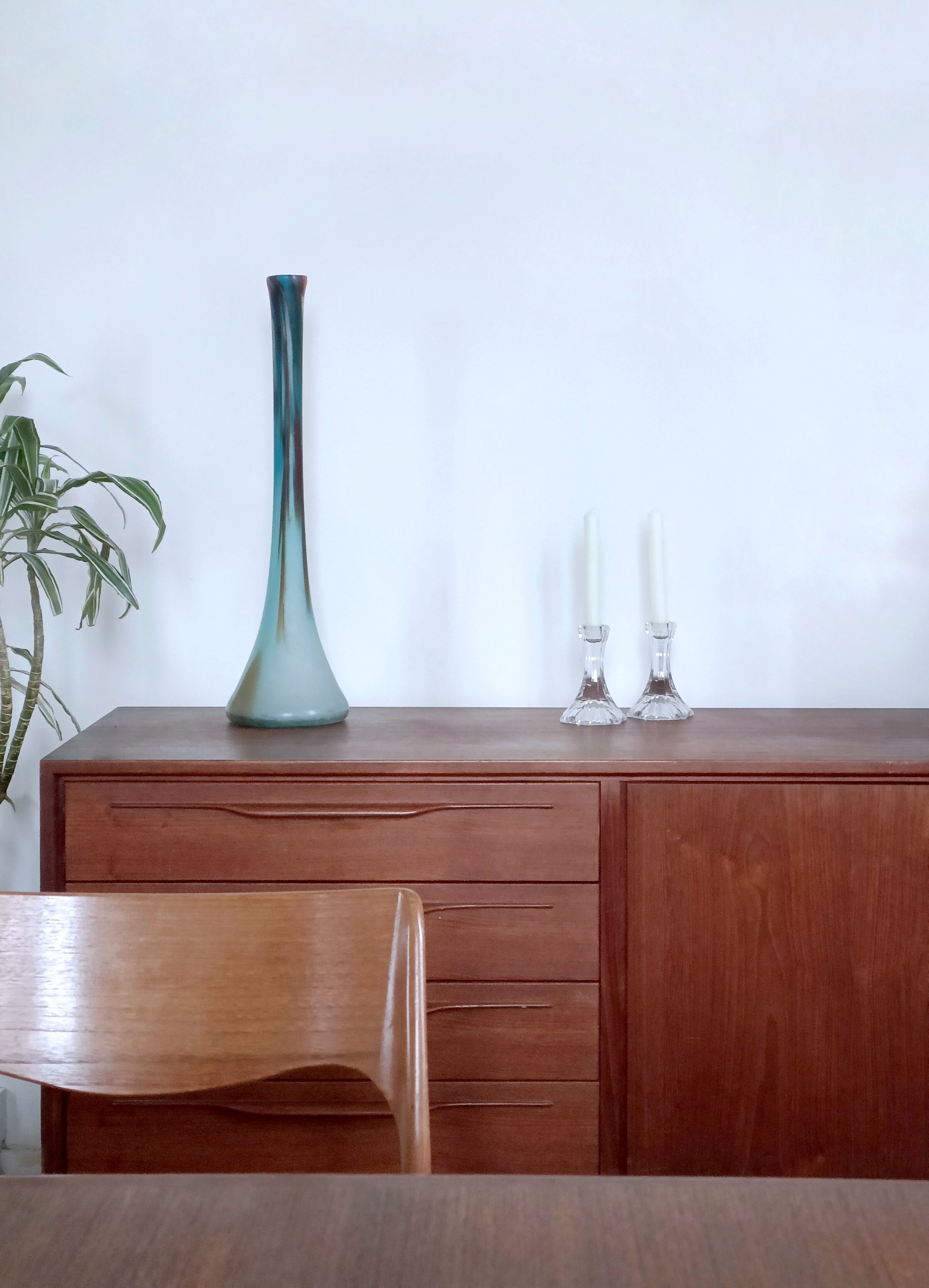 Soliflore en pâte de verre