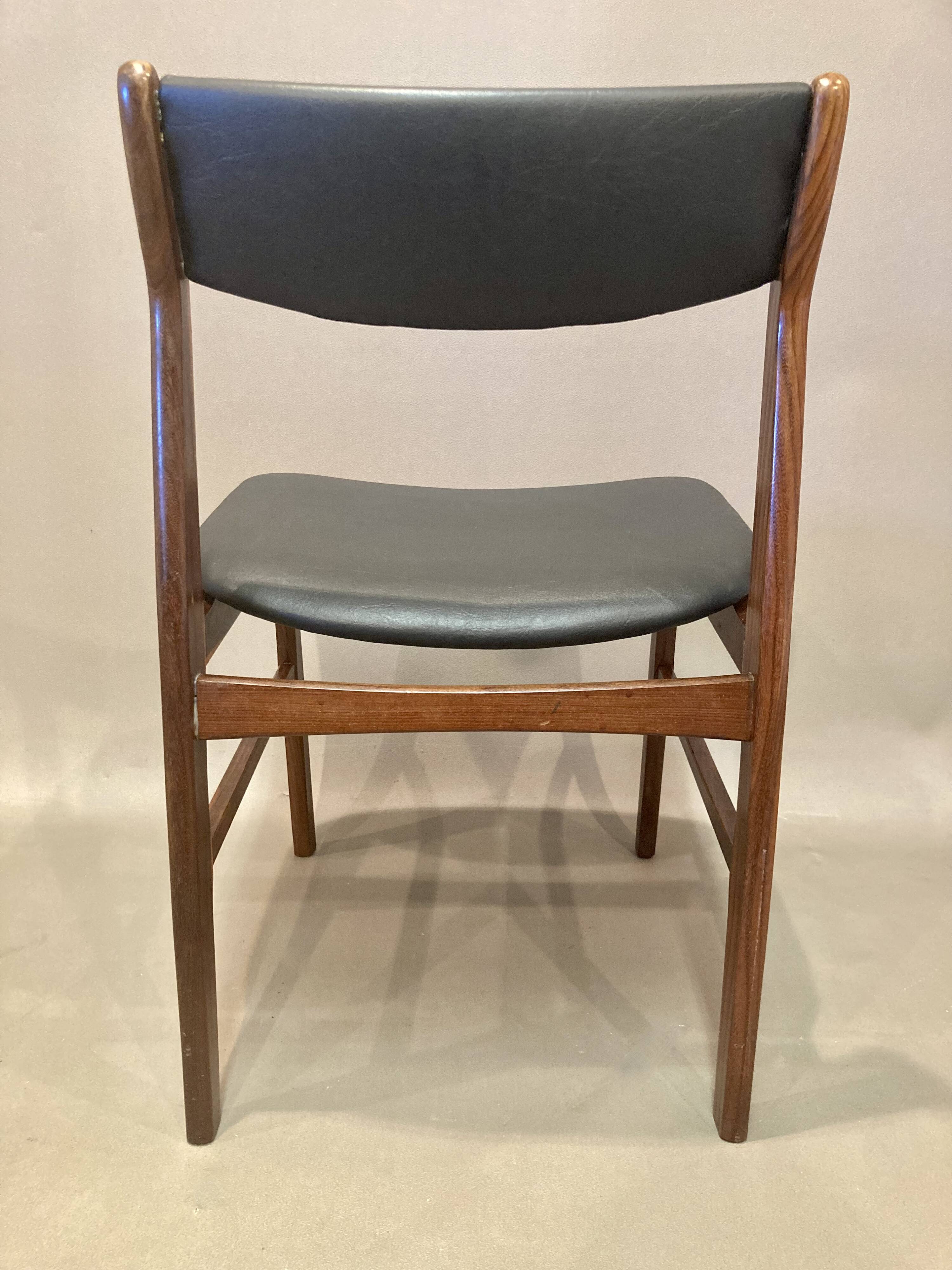 Set of 4 "Scandinavian design" chairs 1950