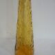 Italian "bumpy" yellow glass carafe