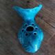 Dove bird vase flower holder in ceramic signed Saint Paul de Vence