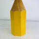 Lampe crayon en bois jaune vintage, style Pierre Sala, pour enfants