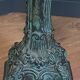 Antique ceramic column faux bronze