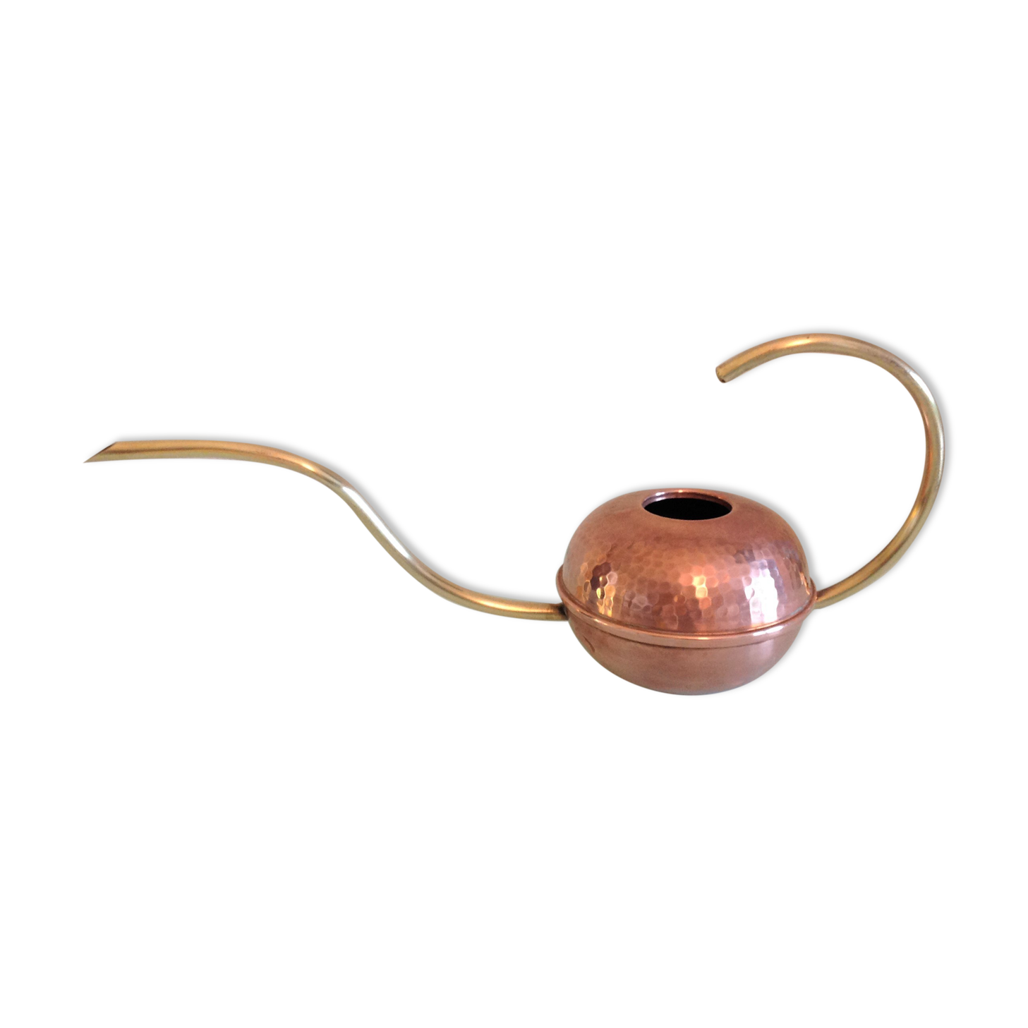 Red copper/vintage ball watering can 60s/70s