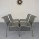 4 Italian design aluminum chairs from the 90s Calligaris Italy