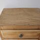 Raw wood chest of drawers