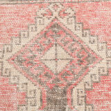 3x12 rustic red turkish runner rug, 88x364cm