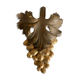 Golden wood mid-19th bunch of grape leaf vine pediment part Bacchus