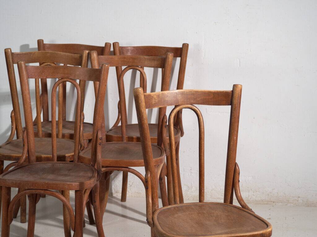 Set of 6 antique bentwood chairs – Central Europe, circa 1900