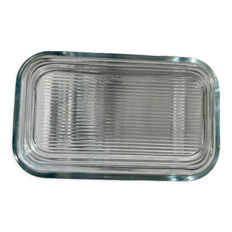 Arcoroc glass butter dish