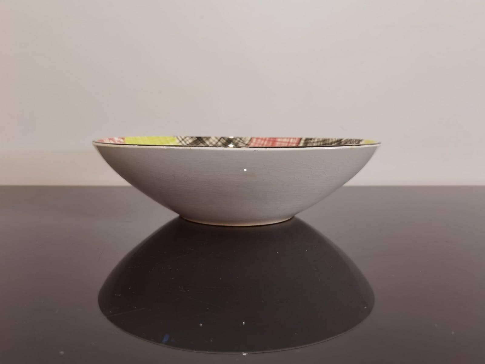 Sarreguemines promocolor France vintage hollow dish