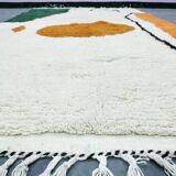 Hand-woven Beni Ouraine wool rug, size 150 x 250 cm