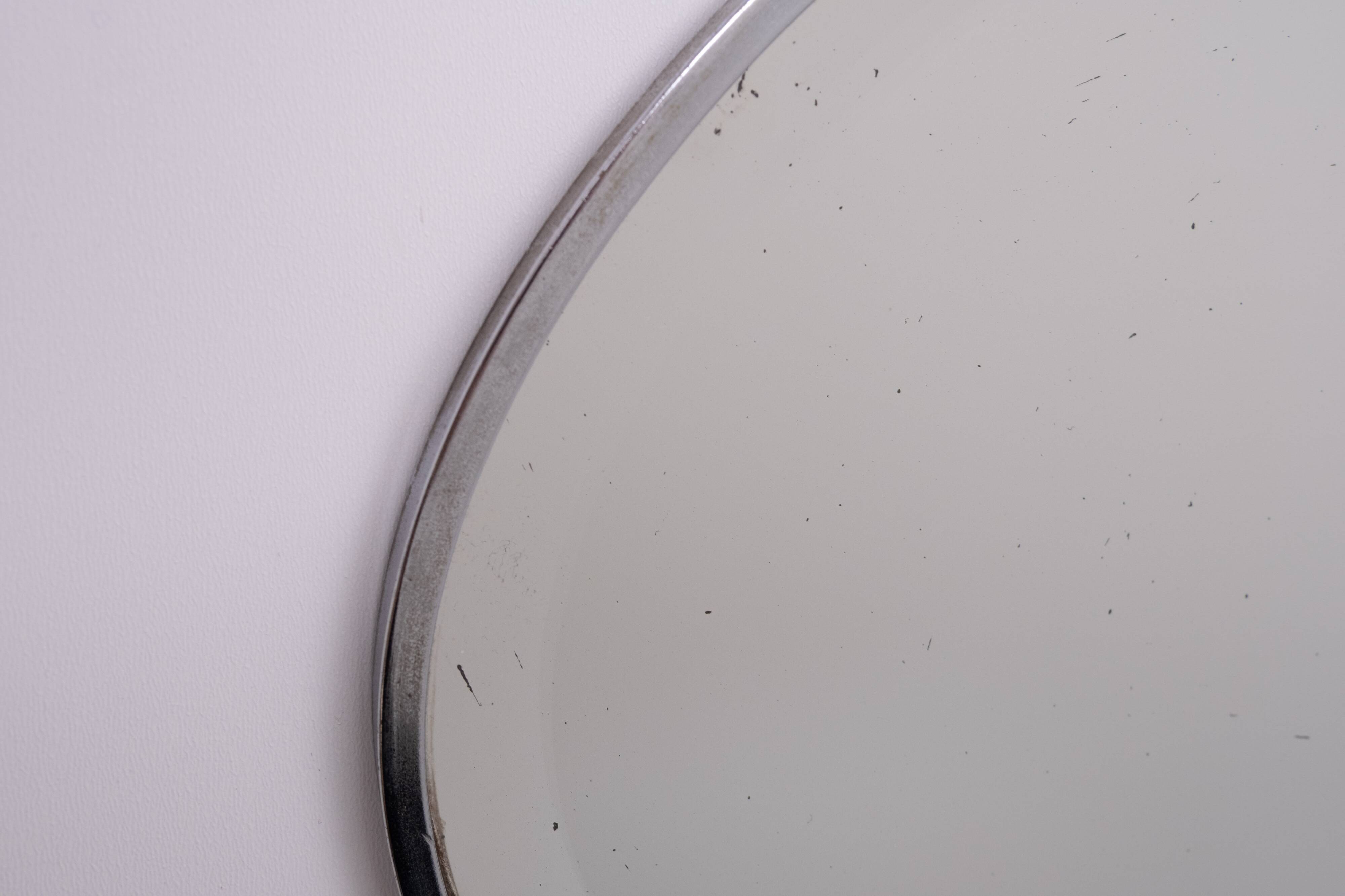 Art Deco Oval shaped Mirror France 1930s