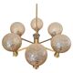 Mid-Century Brass Sputnik Chandelier, Germany, 1970s