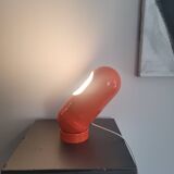 Vintage culbuto lamp in orange metal 1970s.