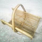 Rattan log basket