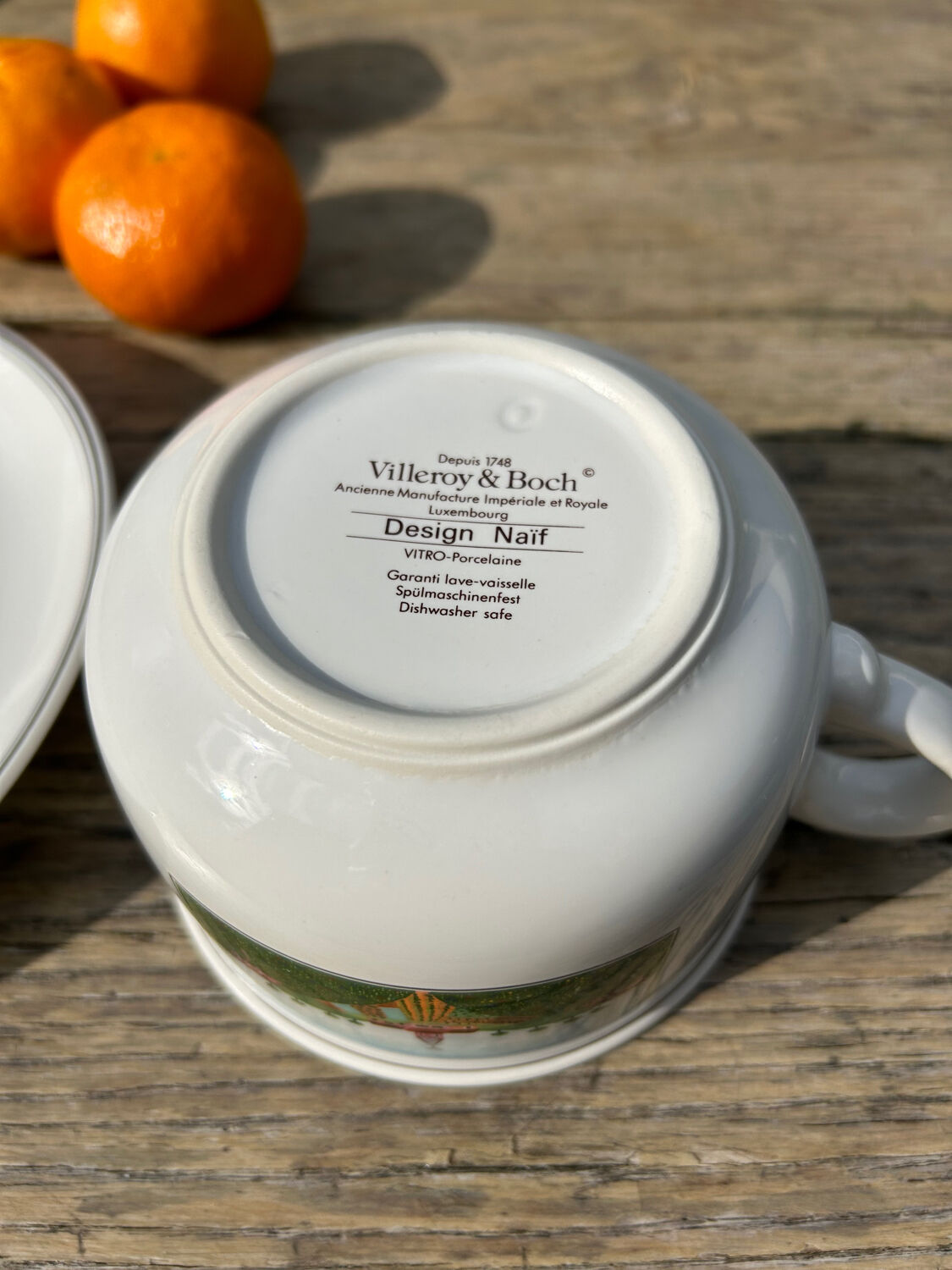 Large cup and saucer Villeroy and Boch Naïf