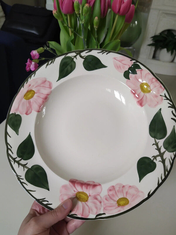 Wild Rose Villeroy & Boch soup dish and plate