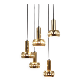 Bakalowits Lustre and Crystal Five-Arm Cascade Suspension, Austria