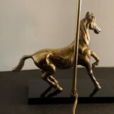 Brass horse lamp 1970
