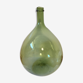 Dame Jeanne 19ème 12 litres transparente verte