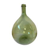 Old demijohn 19th 12-litre transparent green